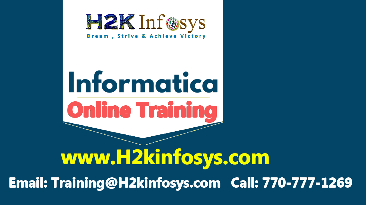 Best Informatica Online Training Course