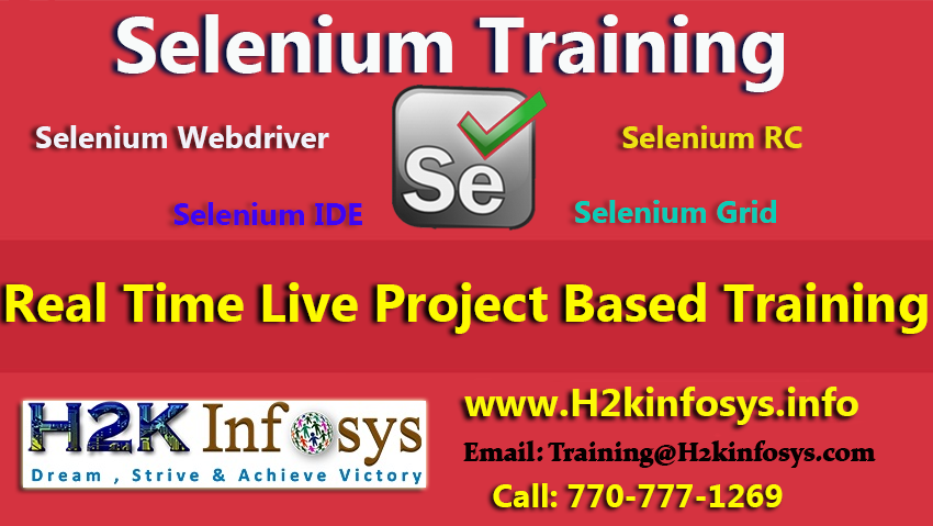 Best Selenium Webdriver Online Training Course