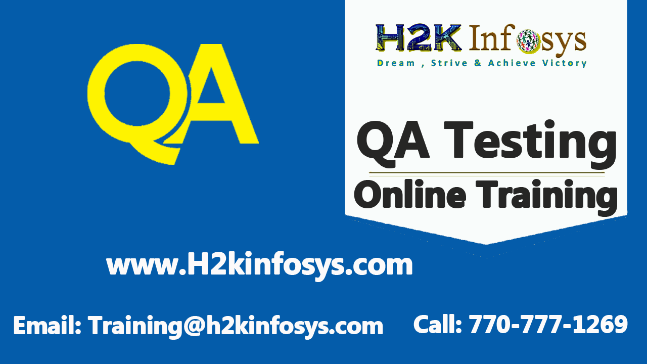 QA Online Training And Job Assistance 