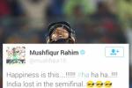 Bangladesh player, Mushfiqur Rahim, happiness is this india lost in the semifinal mushfiqur rahim, Bangladesh player