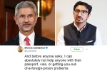 Dhruva Jaishankar, Dhruva Jaishankar, new foreign minister s son dhruva jaishankar says he can t help with passport woes in cheeky tweet, Tsai