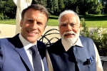 Emmanuel Macron and Narendra Modi news, Emmanuel Macron and Narendra Modi friendship, france and indian prime ministers share their friendship on social media, Indian navy