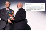 narendra modi receives  Global Goalkeeper Award, Global Goalkeeper Award 2019, narendra modi receives global goalkeeper award, Swachh bharat