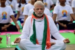 Amit Shah, Ram Dev Baba, narendra modi leads international yoga day in lucknow, Guinness world record