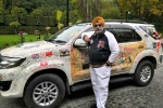 Amarjeet Singh, delhi to london by road bus service, meet 60 yr old traveler who completed road trip from delhi to london covering 33 countries in 150 days, Austria