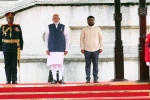 Narendra Modi in Sri Lanka, Sri Lanka, narendra modi receives ceremonial guard of honour in sri lanka, Culture