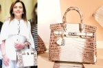 nita ambani's bag cost, Nita Ambani's Crocodile Skin Handbag, nita ambani s crocodile skin handbag worth rs 2 6 cr studded with 240 diamonds goes viral, Karisma