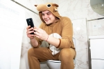 Phone Usage on Toilet, Phone Usage on Toilet breaking, using your phone on the toilet will invite a painful disease, Anjan
