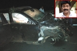 Rajasekhar car accident, Rajasekhar latest, rajasekhar meets with a road accident, Rajasekhar