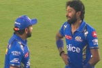 Rohit Sharma Vs Hardik Pandya news, Rohit Sharma Vs Hardik Pandya videos, rohit sharma and hardik pandya into an argument after mi vs gt match, Gujarat titans