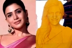 Samantha films, Samantha fan temple, samantha gets a temple from her fan, Hansika
