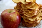 apple recipes, snacks, spicy apple chips recipe, Paper towel