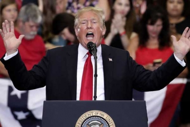 Donald Trump Yet Again Mocks #MeToo Movement at Rally