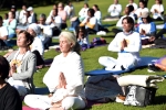 yoga day celebrations across the globe, international yoga day logo, yoga day celebrations begin across the globe, Amsterdam