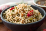 Homemade Vegetable Fried Rice Recipe., Indian Style Vegetable Fried Rice Recipe, yummy vegetable fried rice recipe, Colander