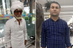 jayesh patel in rajiv gandhi international airport, jayesh patel posing as senior citizen, young man caught posing as senior citizen to fly to abroad, Rajiv gandhi international airport