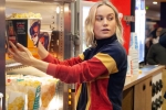 captain marvel poster, captain marvel dc, captain marvel star brie larson surprises her fans in amc theaters by serving popcorn, Brie larson