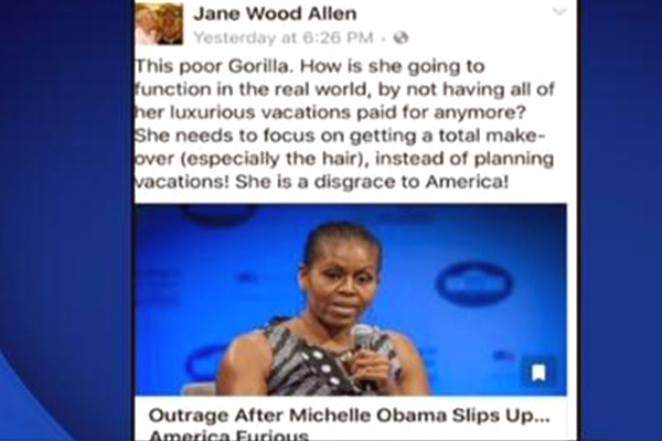 “This is a Poor Gorilla” Atlanta school employee wrote about the First Lady!!